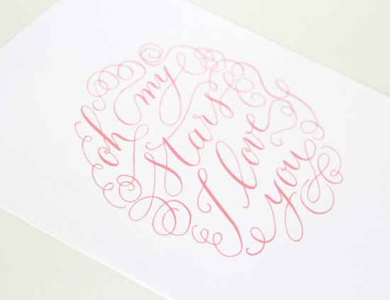 Kelly Cummings "A Year of Lettering" Project via Oh So Beautiful Paper