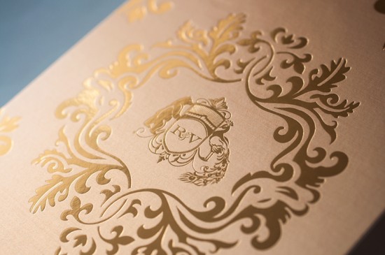 Lasercut and Gold Foil Wedding Invitations by Atelier Isabey via Oh So Beautiful Paper (6)
