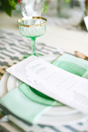 Day-Of Wedding Stationery Inspiration and Ideas: Mint via Oh So Beautiful Paper