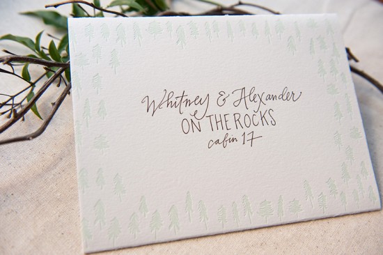 Summer Camp Wedding Invitations by Gus & Ruby Letterpress via Oh So Beautiful Paper (2)