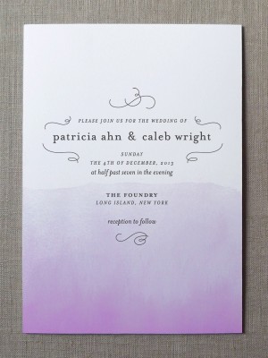 Watercolor Wedding Invitations by Fine Day Press via Oh So Beautiful Paper (2)