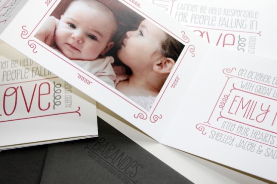 Letterpress Baby Announcements by Albertine Press via Oh So Beautiful Paper (6)