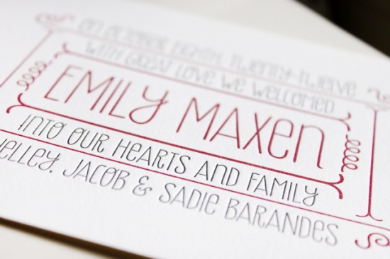 Letterpress Baby Announcements by Albertine Press via Oh So Beautiful Paper (3)