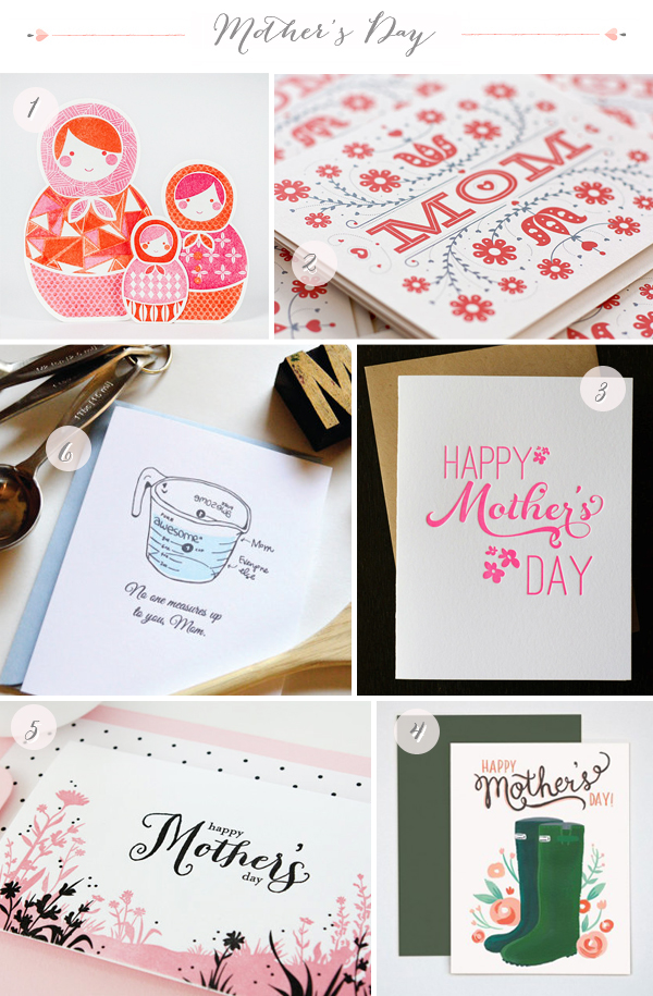 Mother's Day Card Round Up via Oh So Beautiful Paper