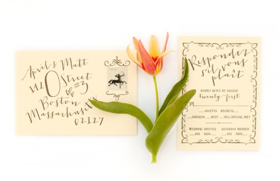 French Garden-Inspired Wedding Invitations by Coral Pheasant via Oh So Beautiful Paper (4)
