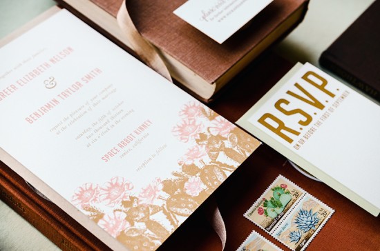 Antiquaria Letterpress Wedding Invitation Collection via Oh So Beautiful Paper (11)