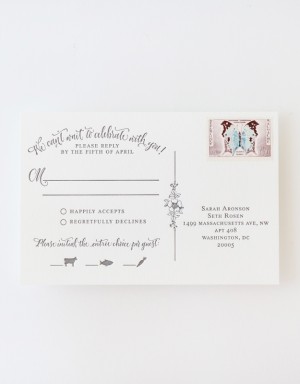 Antiquaria Letterpress Wedding Invitation Collection via Oh So Beautiful Paper (8)