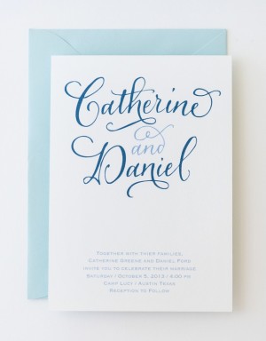 Antiquaria Letterpress Wedding Invitation Collection via Oh So Beautiful Paper (2)