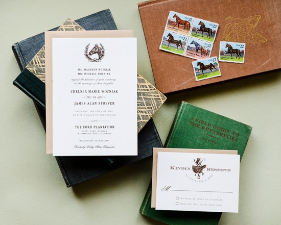 Antiquaria Letterpress Wedding Invitation Collection via Oh So Beautiful Paper (17)
