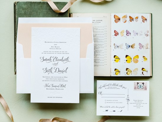 Antiquaria Letterpress Wedding Invitation Collection via Oh So Beautiful Paper (13)