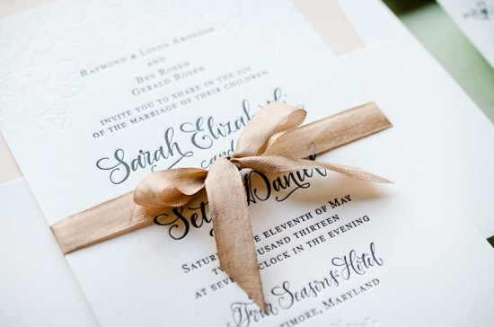 Antiquaria Letterpress Wedding Invitation Collection via Oh So Beautiful Paper (12)