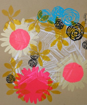 Screen Printed Art and Cards by Dewey Howard via Oh So Beautiful Paper (8)
