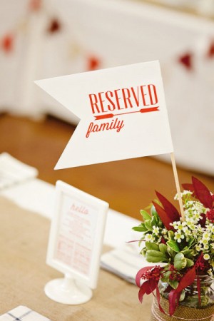 Day-Of Wedding Stationery Inspiration and Ideas: Reserved Signs via Oh So Beautiful Paper (9)