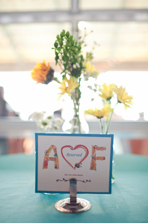 Day-Of Wedding Stationery Inspiration and Ideas: Reserved Signs via Oh So Beautiful Paper (5)