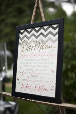 Day-Of Wedding Stationery Inspiration and Ideas: Menu Signs via Oh So Beautiful Paper (7)