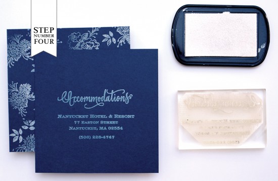 DIY Tutorial: Floral Indigo Wedding Invitations by Antiquaria via Oh So Beautiful Paper