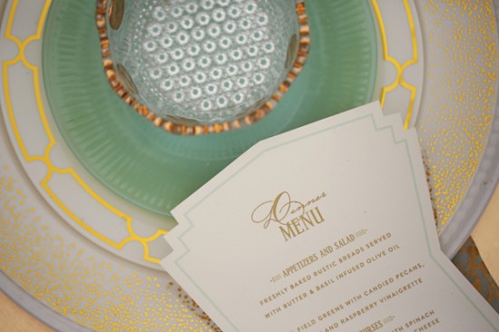 Day-Of Wedding Stationery Inspiration and Ideas: Art Deco via Oh So Beautiful Paper (2)