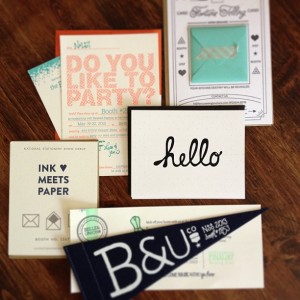Stationery Show Mailers by Oh So Beautiful Paper via Instagram