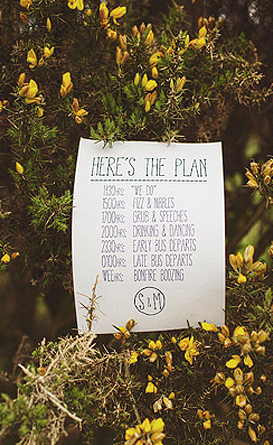 Day-Of Wedding Stationery Inspiration and Ideas: Day-Of Itineraries via Oh So Beautiful Paper (10) (12)