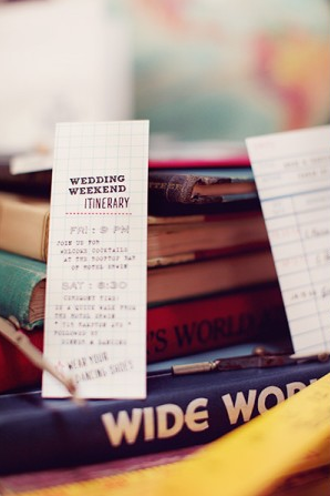 Day-Of Wedding Stationery Inspiration and Ideas: Day-Of Itineraries via Oh So Beautiful Paper (10) (10)