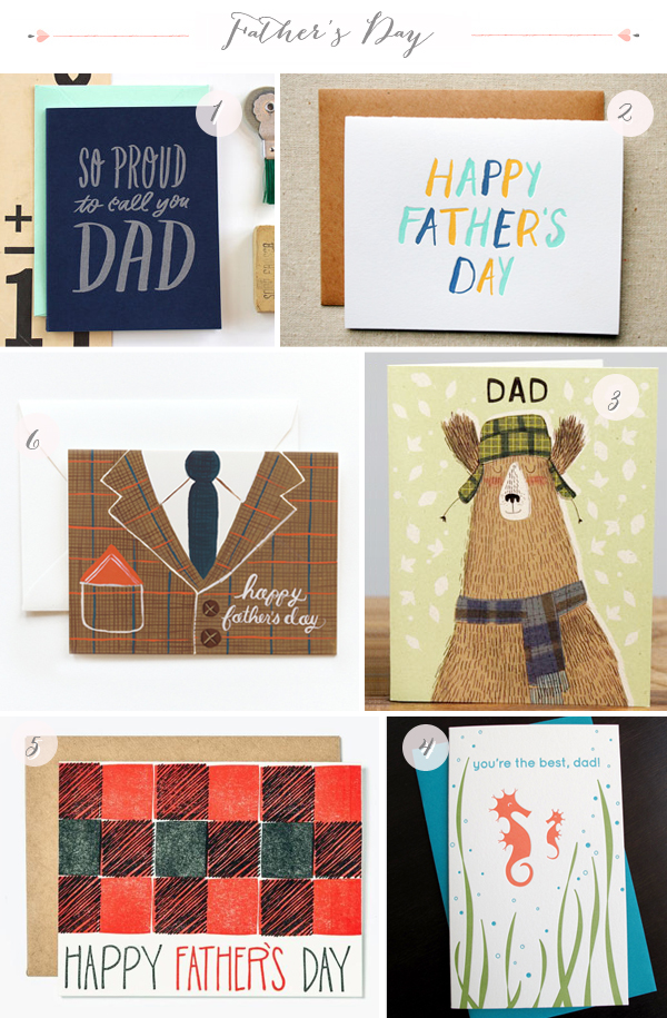 Father's Day Card Round Up via Oh So Beautiful Paper