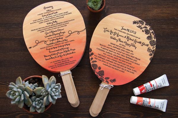Arizona Sunset Wedding Invitations by Lovely Paper Things via Oh So Beautiful Paper (3)