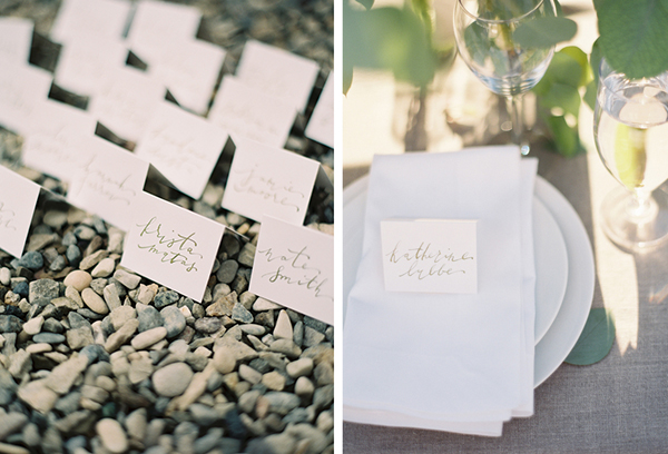 Calligraphy Inspiration: Brown Linen Calligraphy & Design via Oh So Beautiful Paper