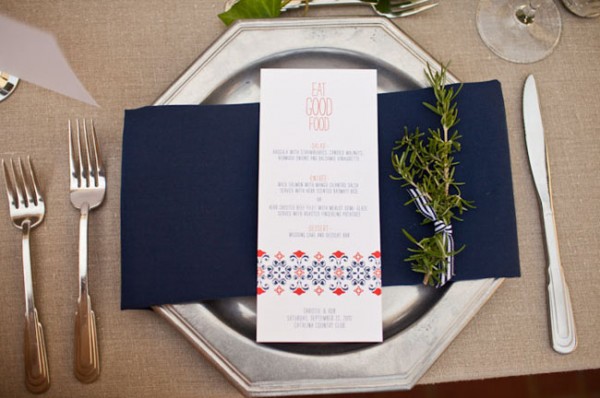 Day-Of Wedding Stationery Inspiration and Ideas: Navy via Oh So Beautiful Paper (6)