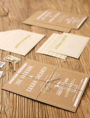 DIY Rustic Screen Printed Barn Wedding Invitations via Oh So Beautiful Paper (3)