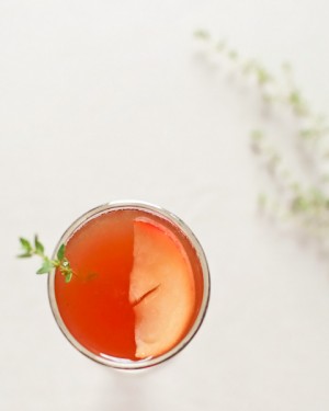 Signature Cocktail Recipe: Peach-Bourbon Shrub by Oh So Beautiful Paper (57)