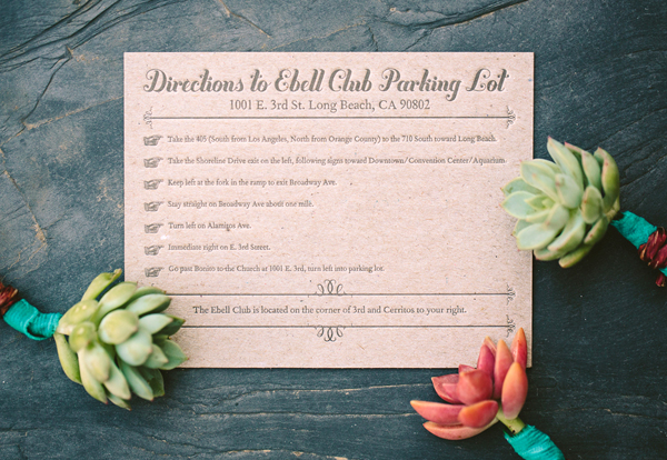 Teal + Chipboard Chevron Stripe Letterpress Wedding Invitations by Metal Doily Press via Oh So Beautiful Paper (4)