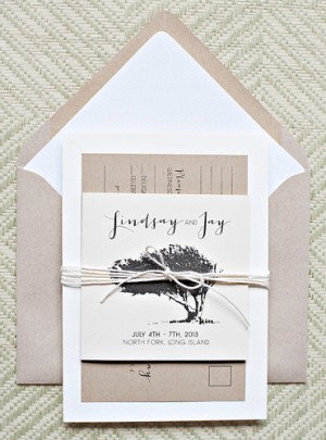 Whimsical Outdoor Wedding Invitations by Suite Paperie via Oh So Beautiful Paper (3)