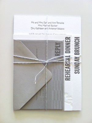 Letterpress Wedding Invitations - Presshaus LA via Oh So Beautiful Paper (8)