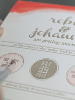 Letterpress Wedding Invitations - Presshaus LA via Oh So Beautiful Paper (2)