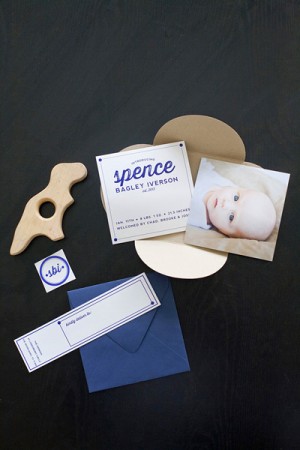 Modern Baby Boy Birth Announcement by Collected via Oh So Beautiful Paper (9)