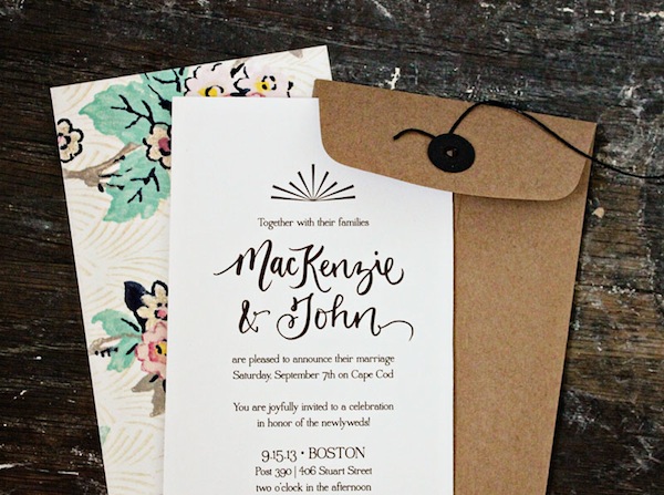 Cape Cod Wedding Invitations by Allie Ruth Design via Oh So Beautiful Paper (7)