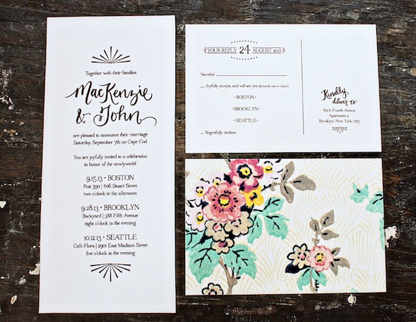 Cape Cod Wedding Invitations by Allie Ruth Design via Oh So Beautiful Paper (4)