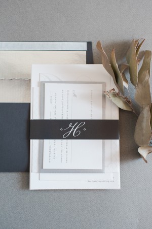 Classic Silver Foil Wedding Invitations by Carina Skrobecki via Oh So Beautiful Paper (10)