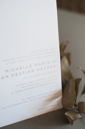 Classic Silver Foil Wedding Invitations by Carina Skrobecki via Oh So Beautiful Paper (9)