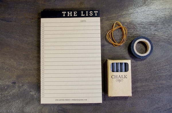 Notepad The List