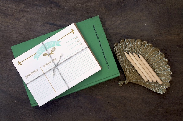 9th Letter Press: Mint and Gold via Oh So Beautiful Paper