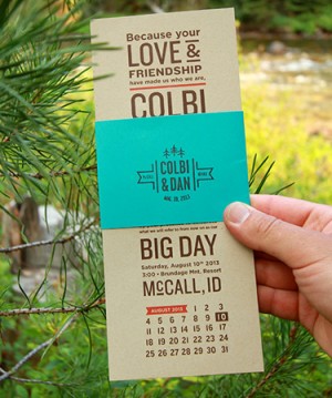Rustic Mountain Wedding Invitations by Kate Holgate via Oh So Beautiful Paper (4)