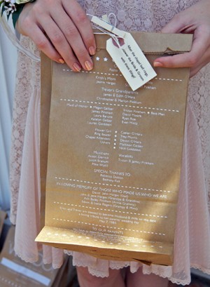 Day-Of Wedding Stationery Inspiration and Ideas: Treat Bags via Oh So Beautiful Paper (1)