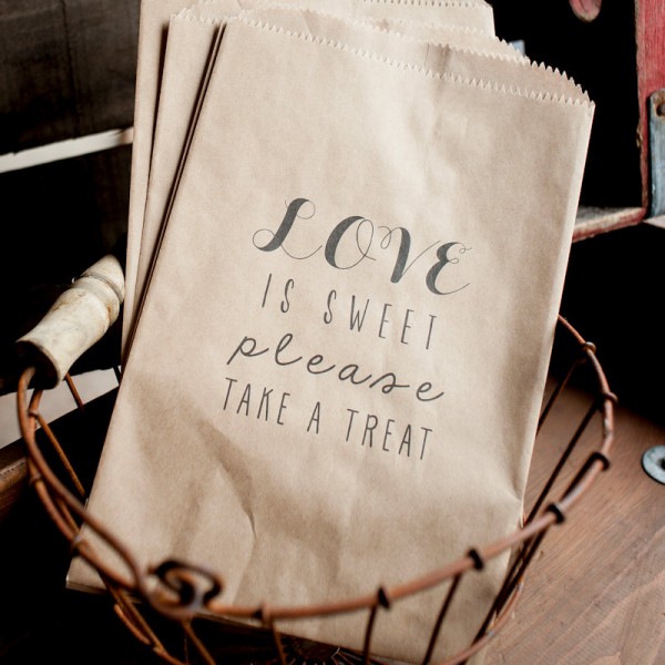 Day-Of Wedding Stationery Inspiration and Ideas: Treat Bags via Oh So Beautiful Paper (5)