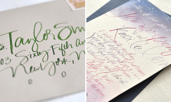 Calligraphy Inspiration: Julie Song Ink via Oh So Beautiful Paper