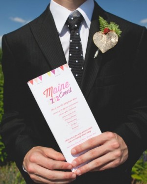 Day-Of Wedding Stationery Inspiration and Ideas: Neon via Oh So Beautiful Paper (5)