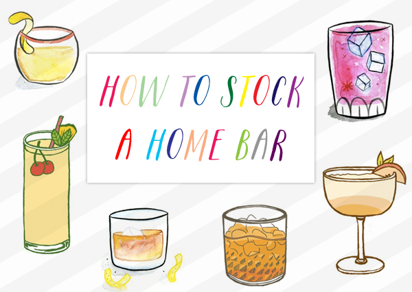 How to Stock a Home Bar by Oh So Beautiful Paper