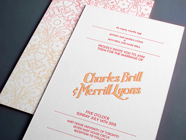 Ombre Letterpress Wedding Invitations by Thomas Printers via Oh So Beautiful Paper (16)