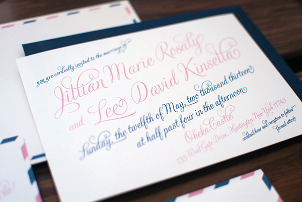 Travel-Inspired Airmail Wedding Invitations by Heritage + Joy via Oh So Beautiful Paper (5)