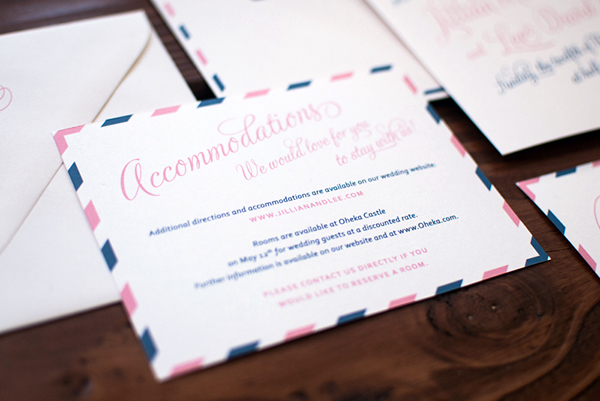Travel-Inspired Airmail Wedding Invitations by Heritage + Joy via Oh So Beautiful Paper (3)